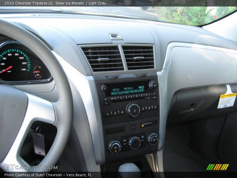Silver Ice Metallic / Light Gray 2010 Chevrolet Traverse LS