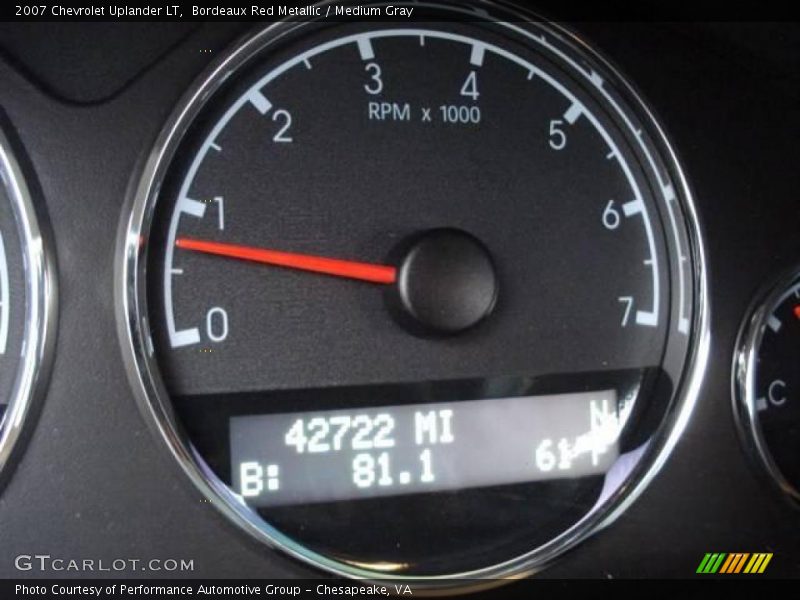 Bordeaux Red Metallic / Medium Gray 2007 Chevrolet Uplander LT