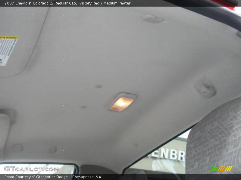 Victory Red / Medium Pewter 2007 Chevrolet Colorado LS Regular Cab