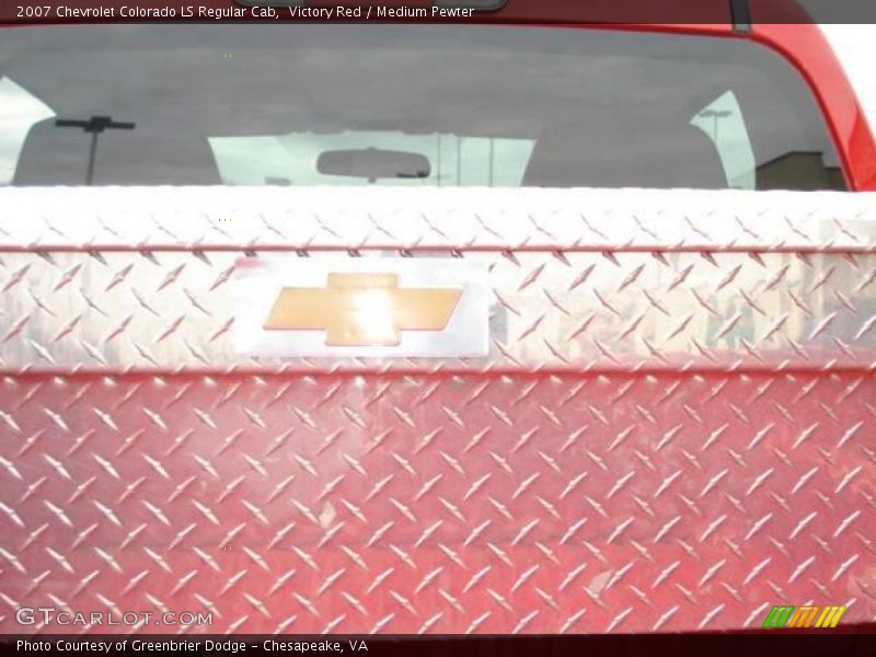 Victory Red / Medium Pewter 2007 Chevrolet Colorado LS Regular Cab