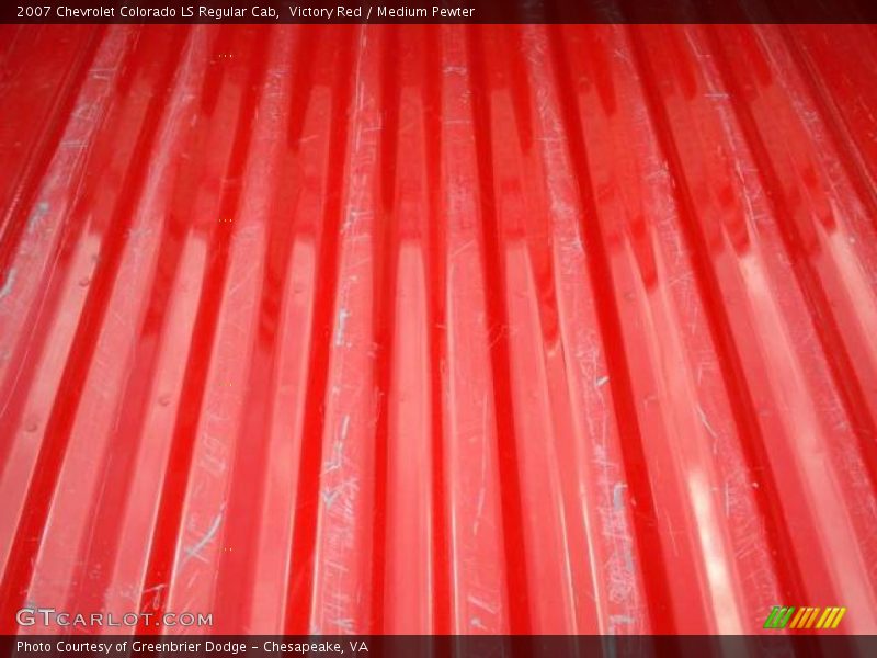 Victory Red / Medium Pewter 2007 Chevrolet Colorado LS Regular Cab