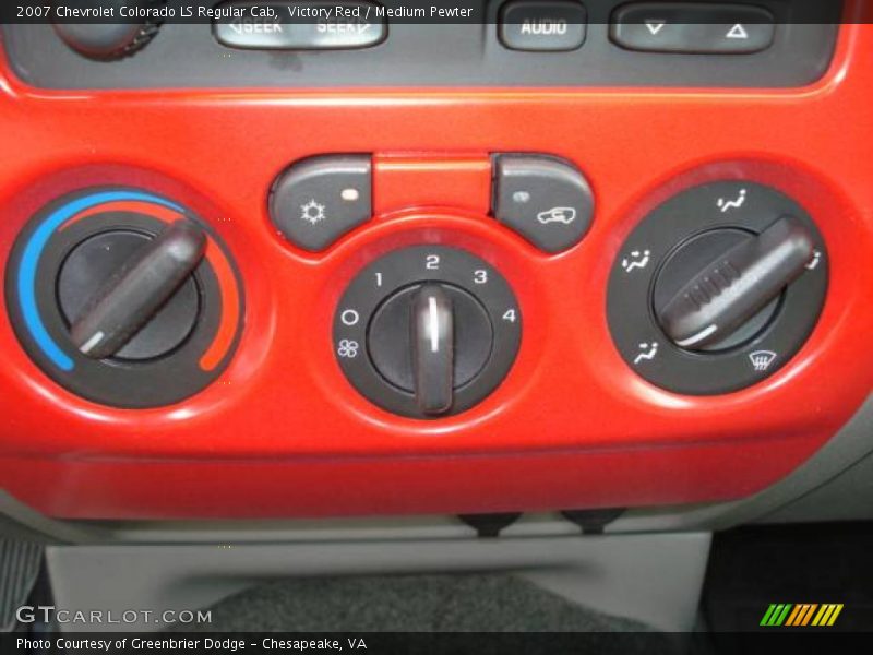 Victory Red / Medium Pewter 2007 Chevrolet Colorado LS Regular Cab