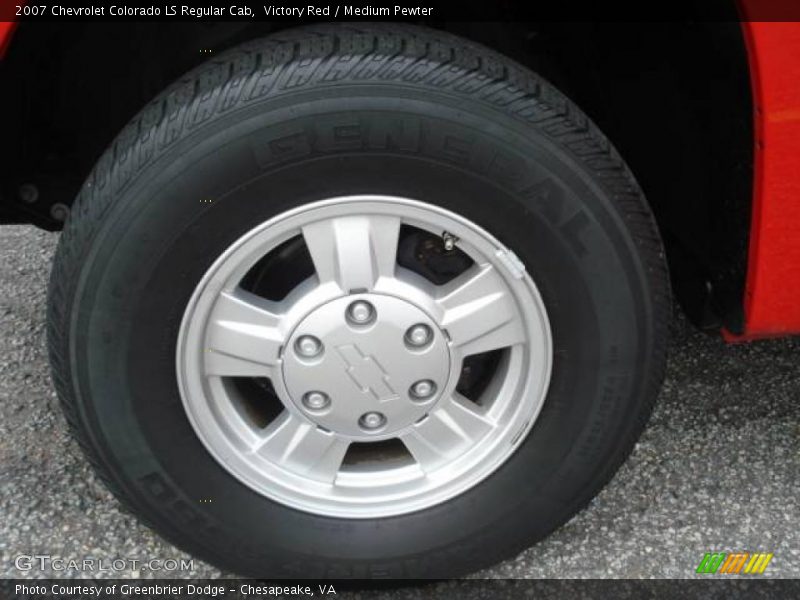 Victory Red / Medium Pewter 2007 Chevrolet Colorado LS Regular Cab