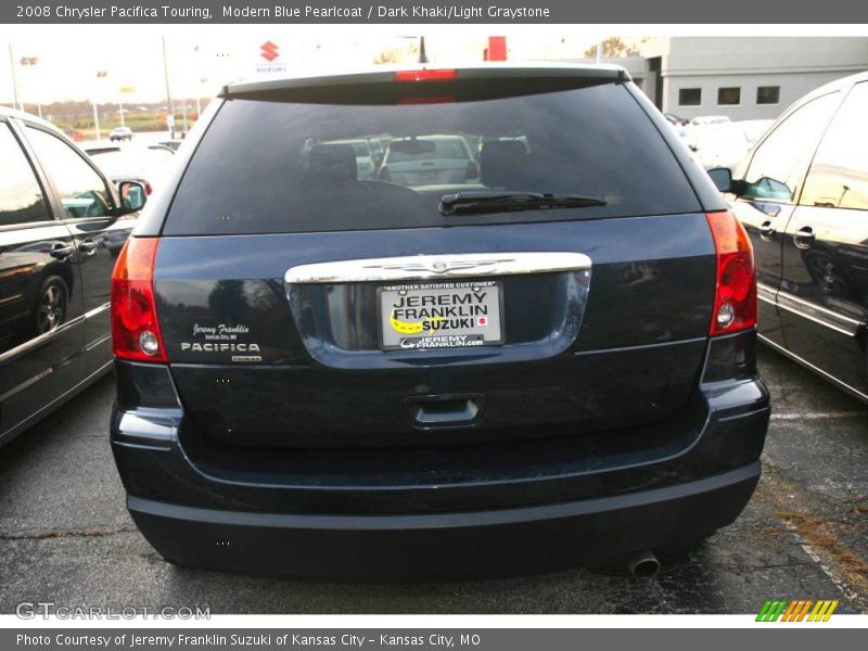 Modern Blue Pearlcoat / Dark Khaki/Light Graystone 2008 Chrysler Pacifica Touring