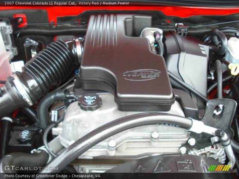Victory Red / Medium Pewter 2007 Chevrolet Colorado LS Regular Cab