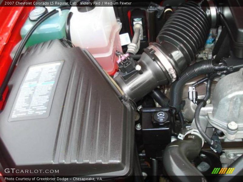 Victory Red / Medium Pewter 2007 Chevrolet Colorado LS Regular Cab