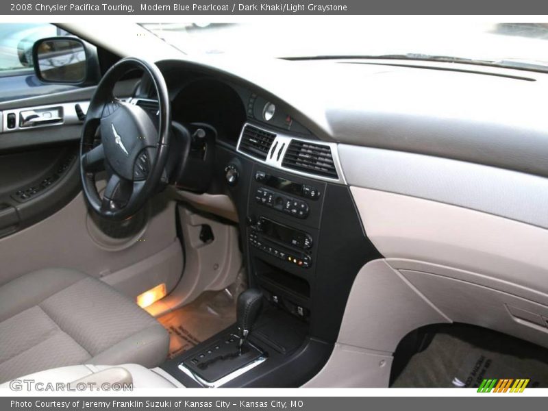Modern Blue Pearlcoat / Dark Khaki/Light Graystone 2008 Chrysler Pacifica Touring