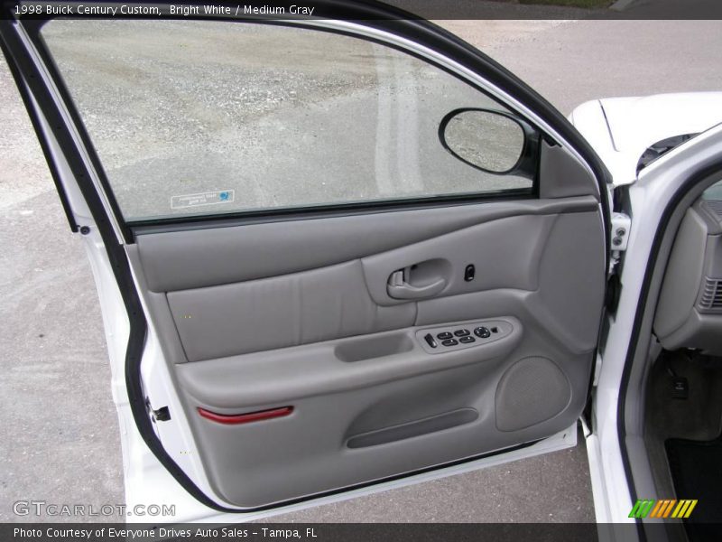 Bright White / Medium Gray 1998 Buick Century Custom