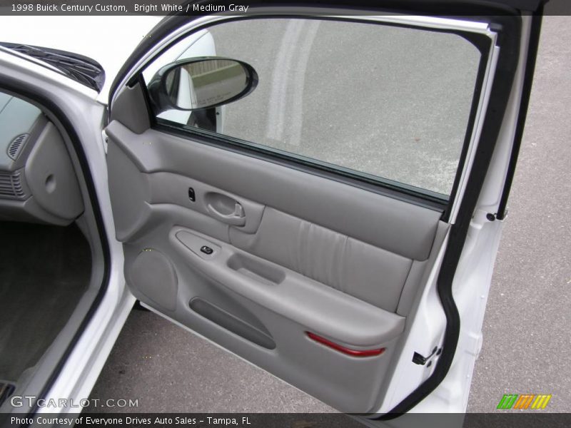 Bright White / Medium Gray 1998 Buick Century Custom