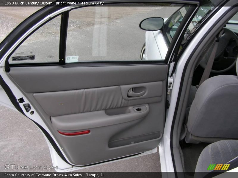 Bright White / Medium Gray 1998 Buick Century Custom