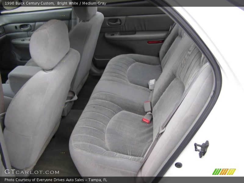 Bright White / Medium Gray 1998 Buick Century Custom