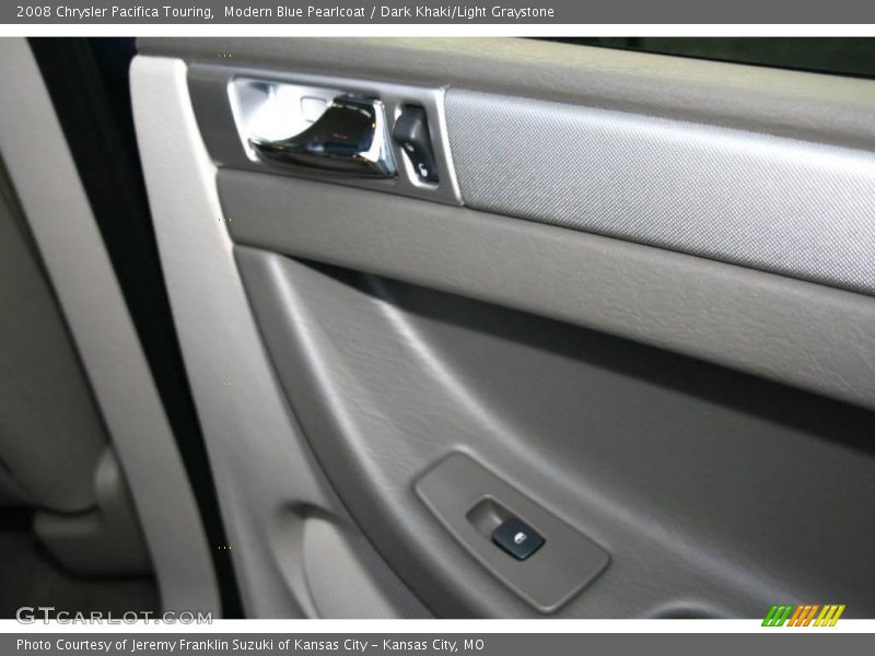 Modern Blue Pearlcoat / Dark Khaki/Light Graystone 2008 Chrysler Pacifica Touring