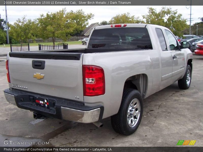 Silver Birch Metallic / Dark Titanium 2008 Chevrolet Silverado 1500 LS Extended Cab