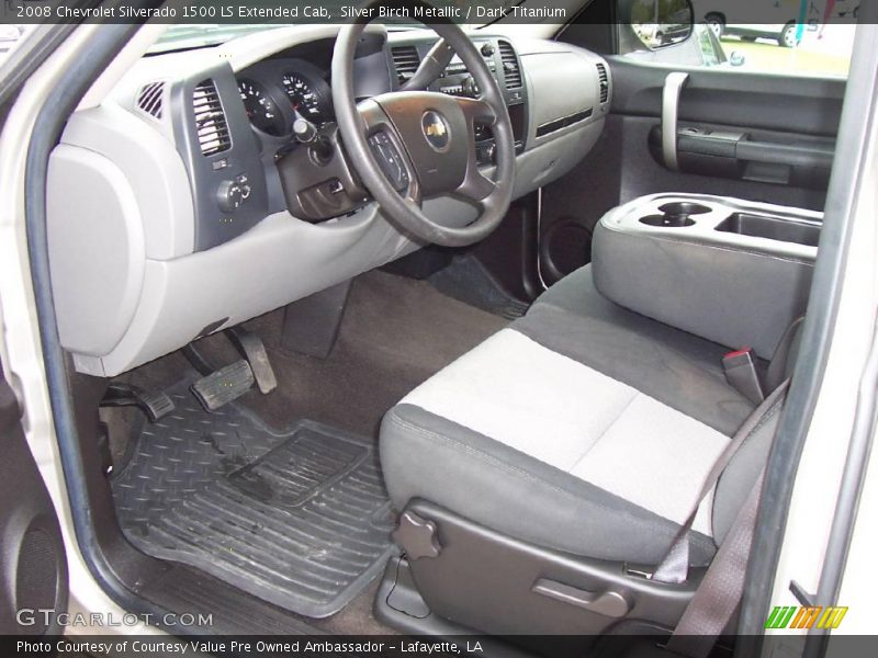 Silver Birch Metallic / Dark Titanium 2008 Chevrolet Silverado 1500 LS Extended Cab