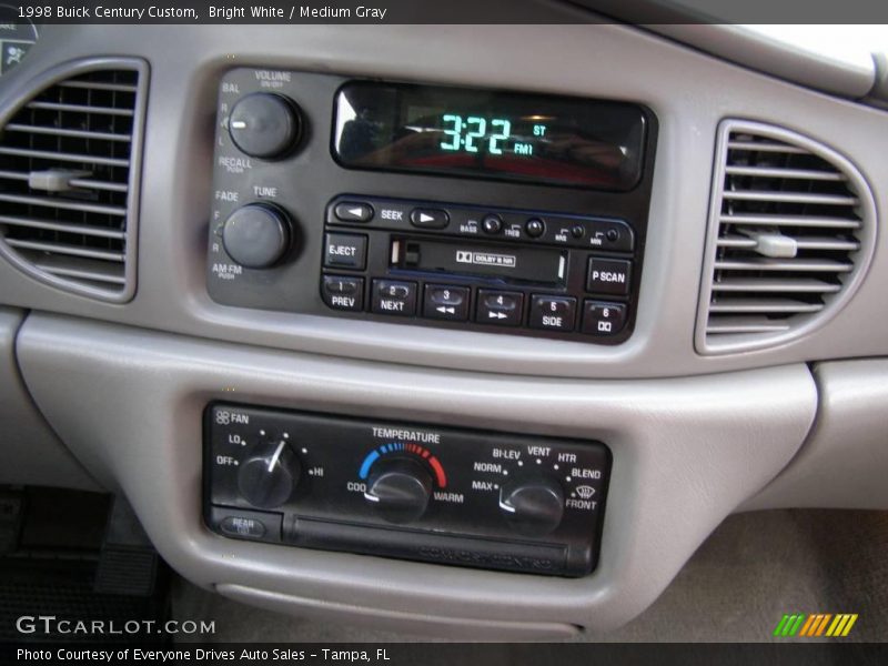 Bright White / Medium Gray 1998 Buick Century Custom