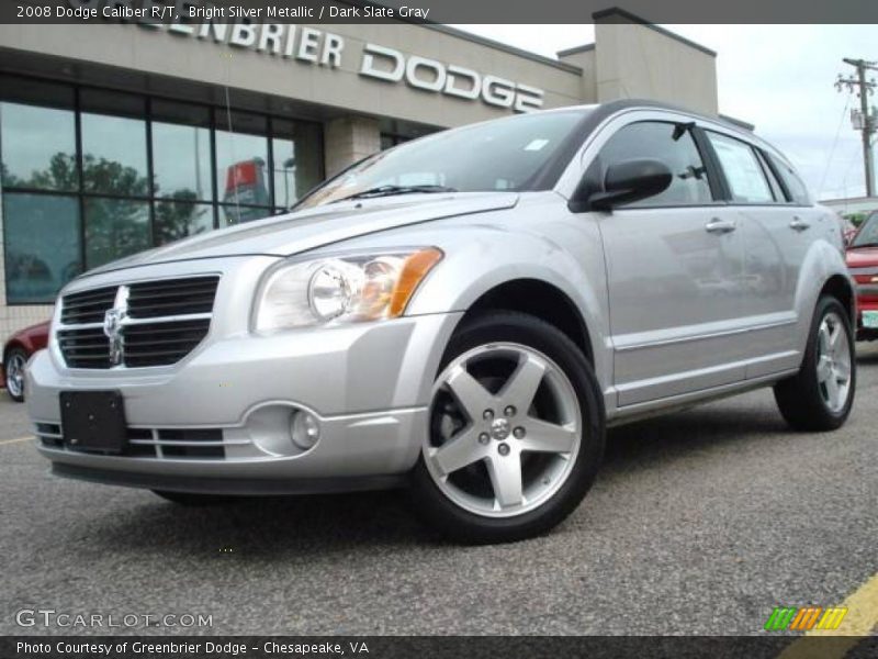 Bright Silver Metallic / Dark Slate Gray 2008 Dodge Caliber R/T