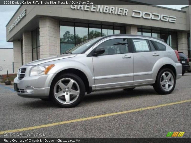 Bright Silver Metallic / Dark Slate Gray 2008 Dodge Caliber R/T