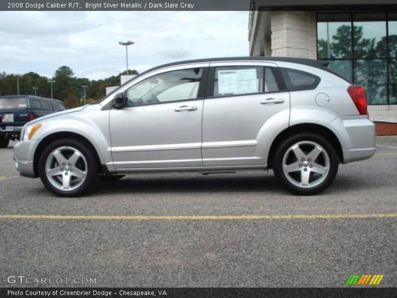 Bright Silver Metallic / Dark Slate Gray 2008 Dodge Caliber R/T