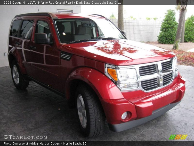 Inferno Red Crystal Pearl / Dark Slate Gray/Light Slate Gray 2008 Dodge Nitro SLT