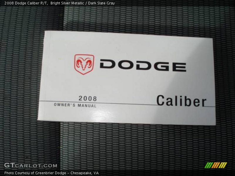 Bright Silver Metallic / Dark Slate Gray 2008 Dodge Caliber R/T