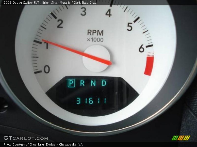 Bright Silver Metallic / Dark Slate Gray 2008 Dodge Caliber R/T