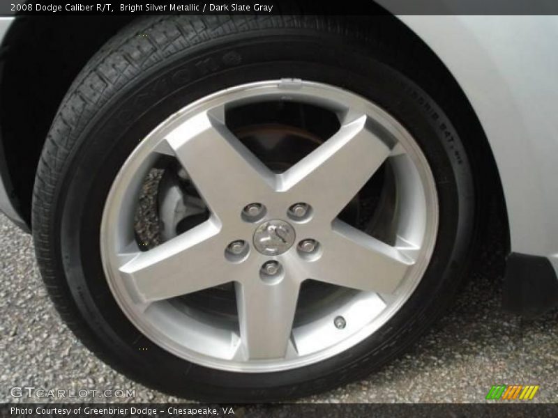 Bright Silver Metallic / Dark Slate Gray 2008 Dodge Caliber R/T