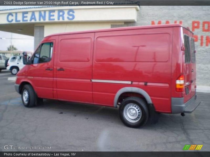 Piedmont Red / Gray 2003 Dodge Sprinter Van 2500 High Roof Cargo