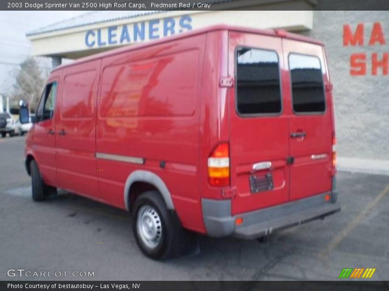 Piedmont Red / Gray 2003 Dodge Sprinter Van 2500 High Roof Cargo