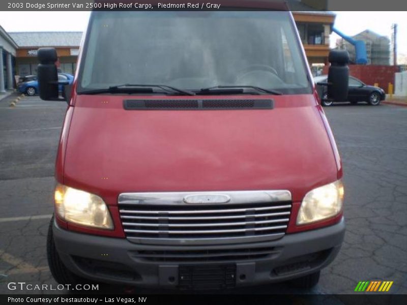 Piedmont Red / Gray 2003 Dodge Sprinter Van 2500 High Roof Cargo