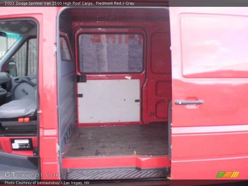 Piedmont Red / Gray 2003 Dodge Sprinter Van 2500 High Roof Cargo