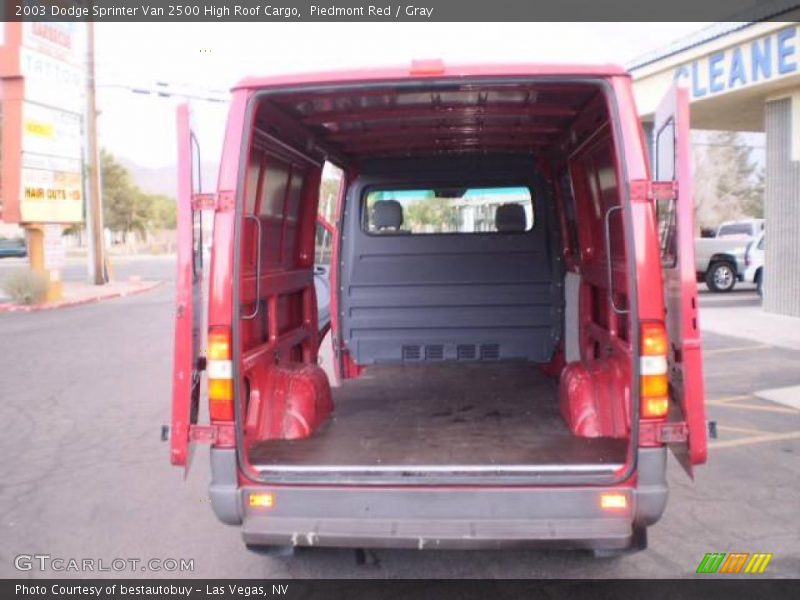 Piedmont Red / Gray 2003 Dodge Sprinter Van 2500 High Roof Cargo