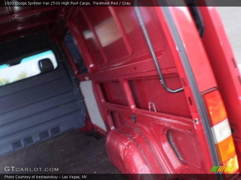 Piedmont Red / Gray 2003 Dodge Sprinter Van 2500 High Roof Cargo