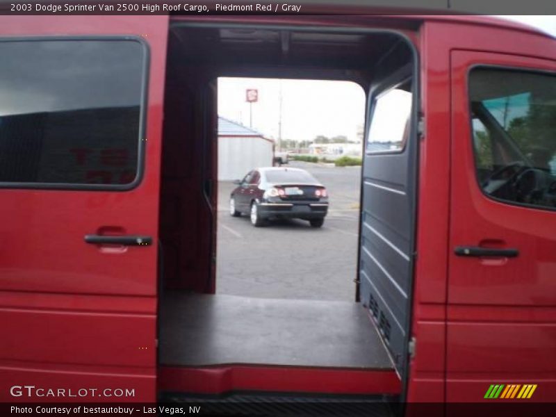 Piedmont Red / Gray 2003 Dodge Sprinter Van 2500 High Roof Cargo