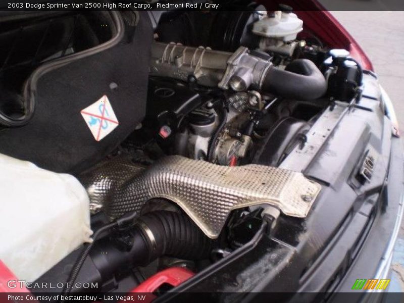 Piedmont Red / Gray 2003 Dodge Sprinter Van 2500 High Roof Cargo