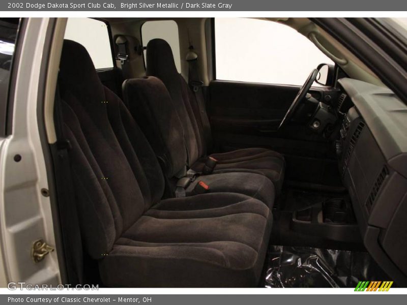 Bright Silver Metallic / Dark Slate Gray 2002 Dodge Dakota Sport Club Cab