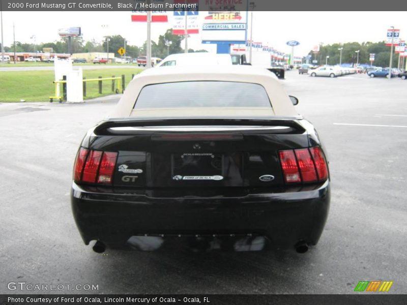 Black / Medium Parchment 2000 Ford Mustang GT Convertible