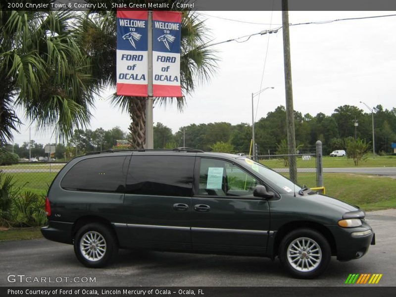 Shale Green Metallic / Camel 2000 Chrysler Town & Country LXi