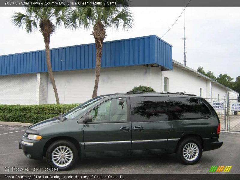 Shale Green Metallic / Camel 2000 Chrysler Town & Country LXi