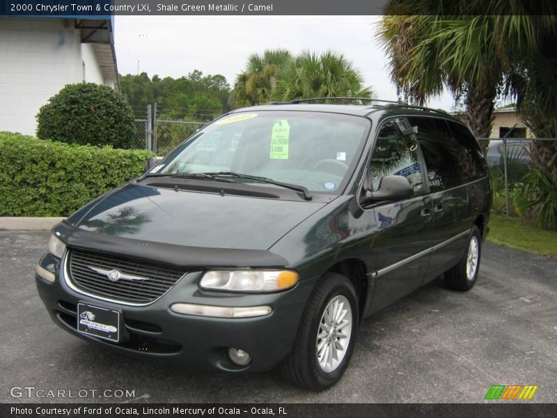 Shale Green Metallic / Camel 2000 Chrysler Town & Country LXi