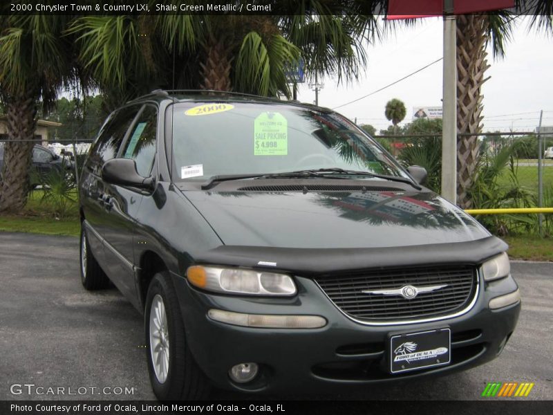 Shale Green Metallic / Camel 2000 Chrysler Town & Country LXi