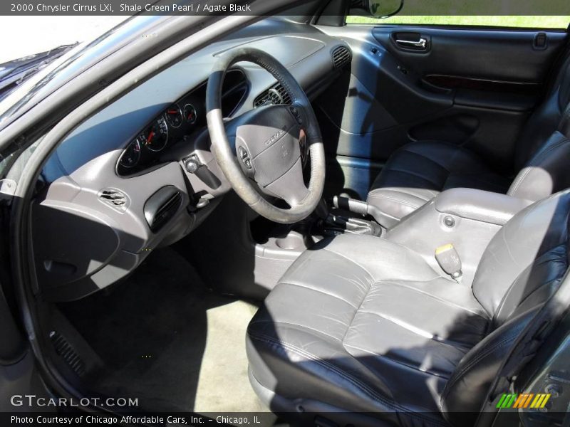 Shale Green Pearl / Agate Black 2000 Chrysler Cirrus LXi