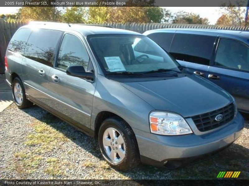 Medium Steel Blue Metallic / Pebble Beige 2005 Ford Freestar SES