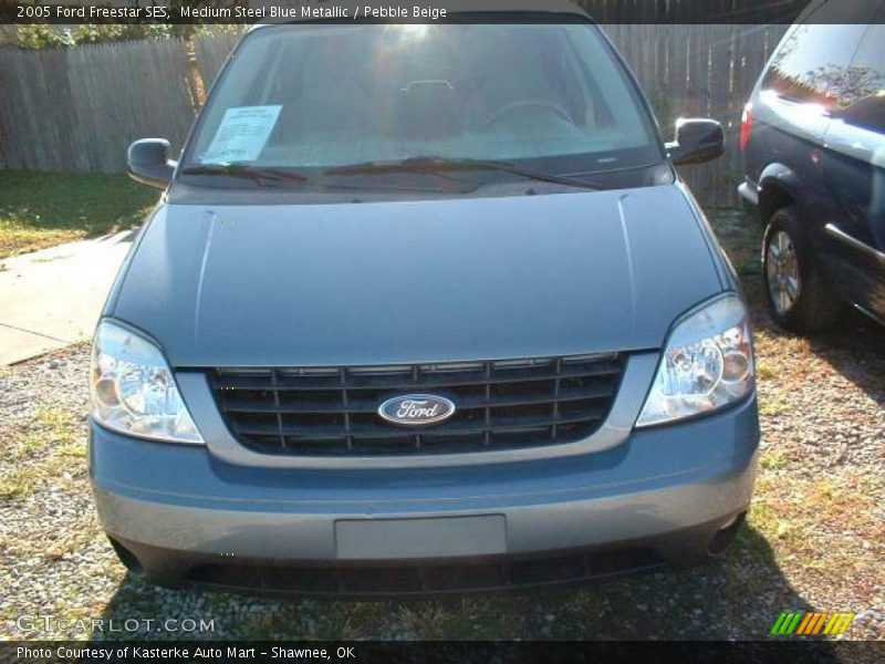 Medium Steel Blue Metallic / Pebble Beige 2005 Ford Freestar SES