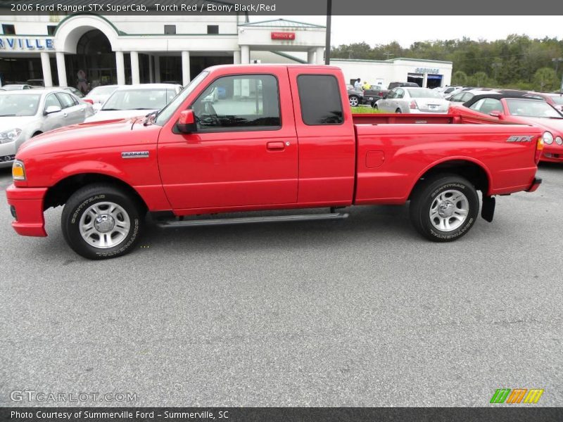 Torch Red / Ebony Black/Red 2006 Ford Ranger STX SuperCab