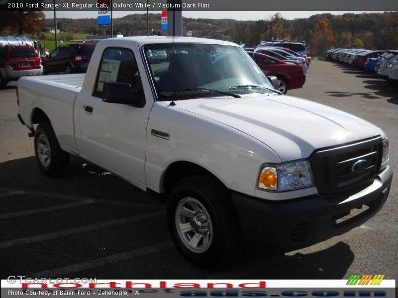 Oxford White / Medium Dark Flint 2010 Ford Ranger XL Regular Cab