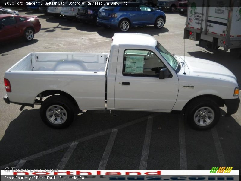 Oxford White / Medium Dark Flint 2010 Ford Ranger XL Regular Cab