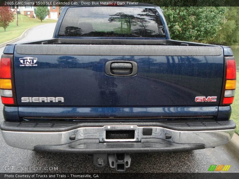 Deep Blue Metallic / Dark Pewter 2005 GMC Sierra 1500 SLE Extended Cab