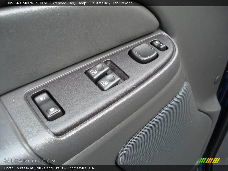 Deep Blue Metallic / Dark Pewter 2005 GMC Sierra 1500 SLE Extended Cab