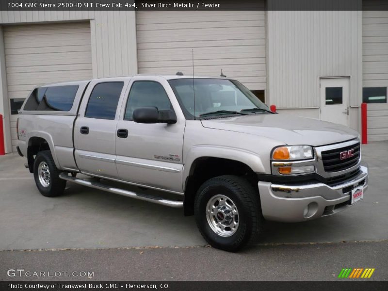 Silver Birch Metallic / Pewter 2004 GMC Sierra 2500HD SLT Crew Cab 4x4