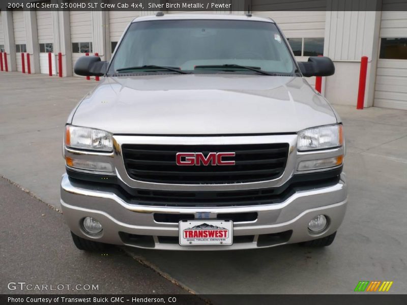 Silver Birch Metallic / Pewter 2004 GMC Sierra 2500HD SLT Crew Cab 4x4